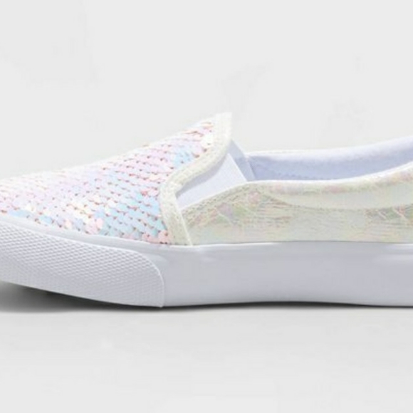 Girls slip on sneakers sequin - Picture 6 of 7